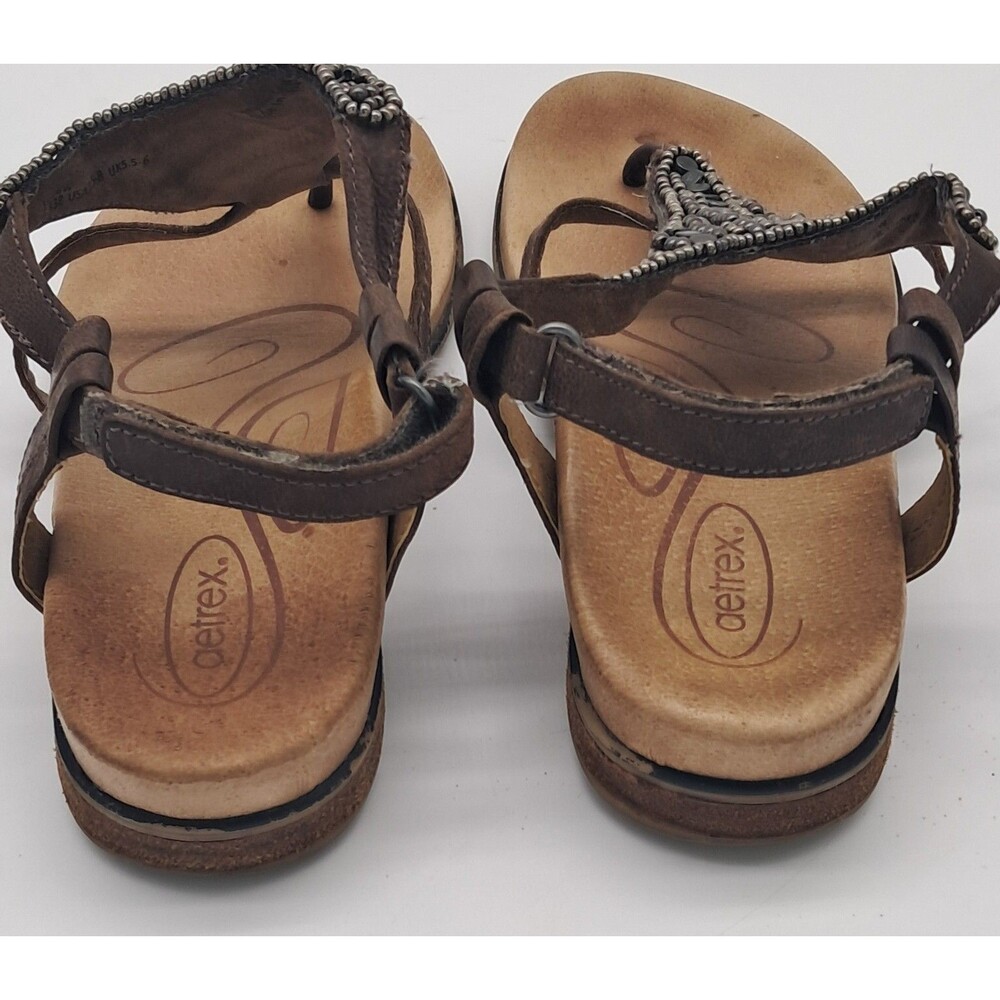 Aetrex Sandals Women's Size 38 Sheila Strappy Thong Sandals - Picture 3 of 7